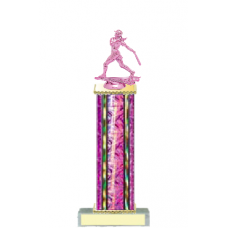 Trophies - #Softball Pink D Style Trophy